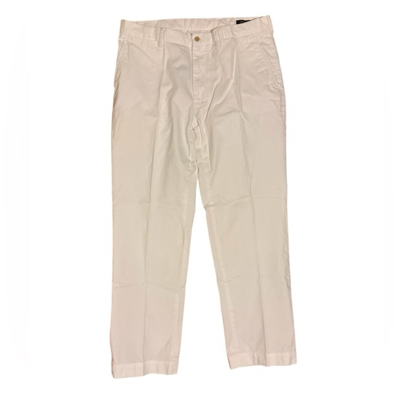 Ralph Lauren POLO White Flat Front Classic Fit Pants size 36x32 - Picture 7 of 11